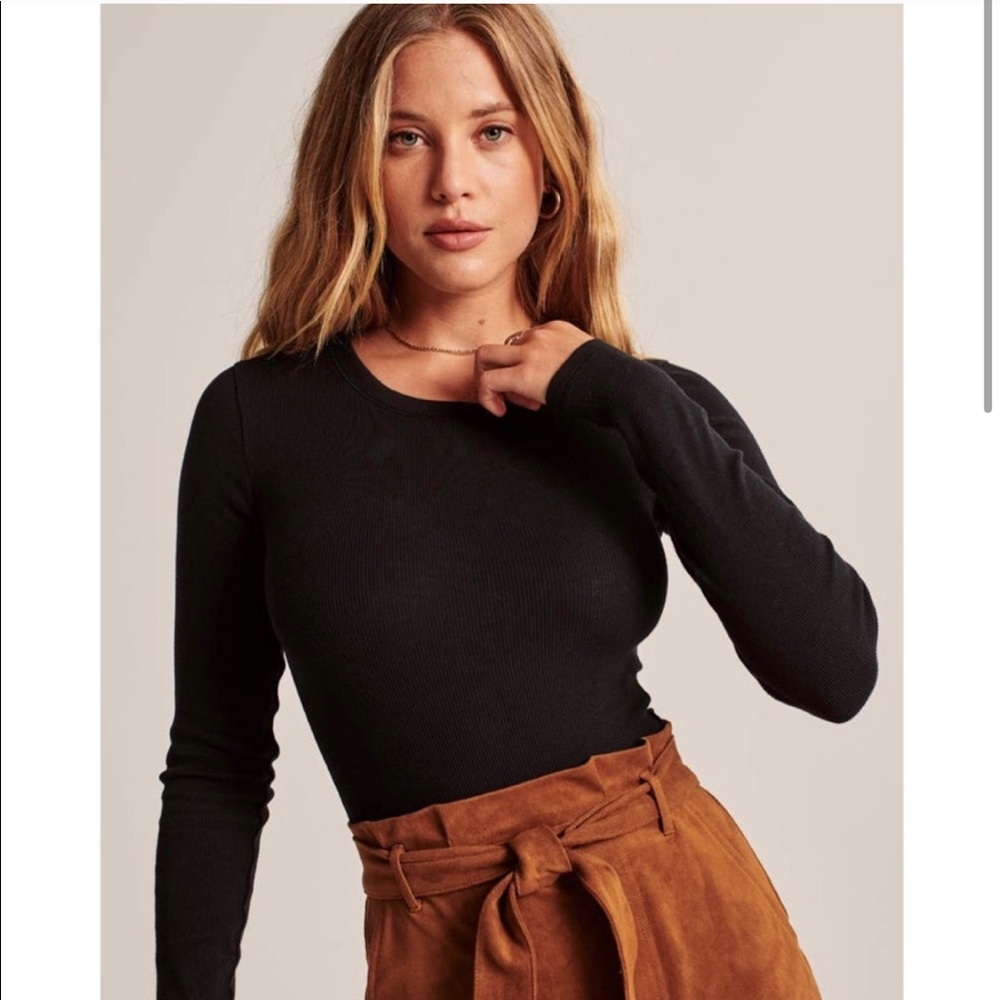 Long Sleeve Ribbed Bodysuit - Picture 2 of 6